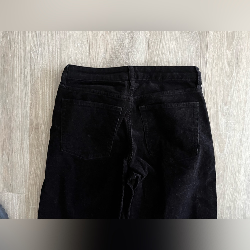 Everlane Women's Mid-Way Corduroy Cotton Pants Black - Size 26 - Picture 10 of 10